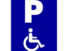 Placuta de parcare persoane cu handicap